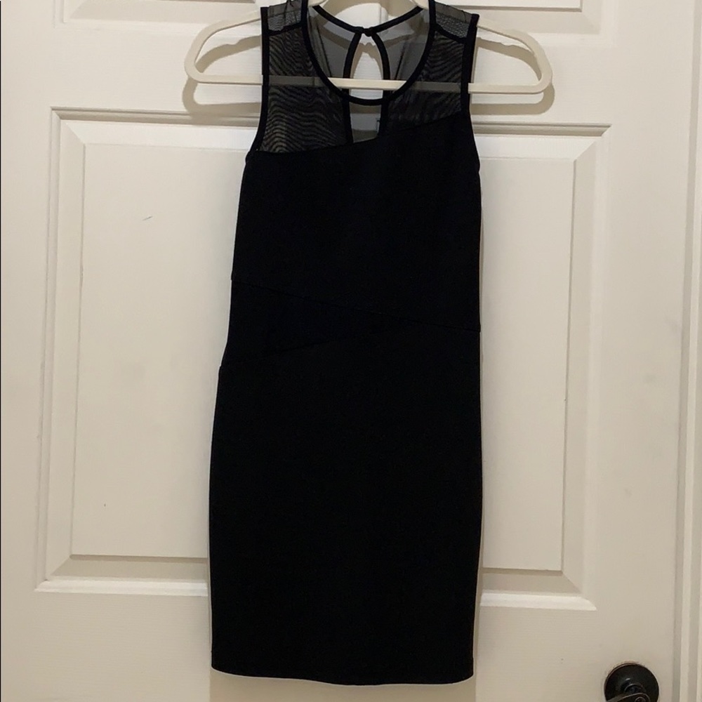 Little black mesh dress